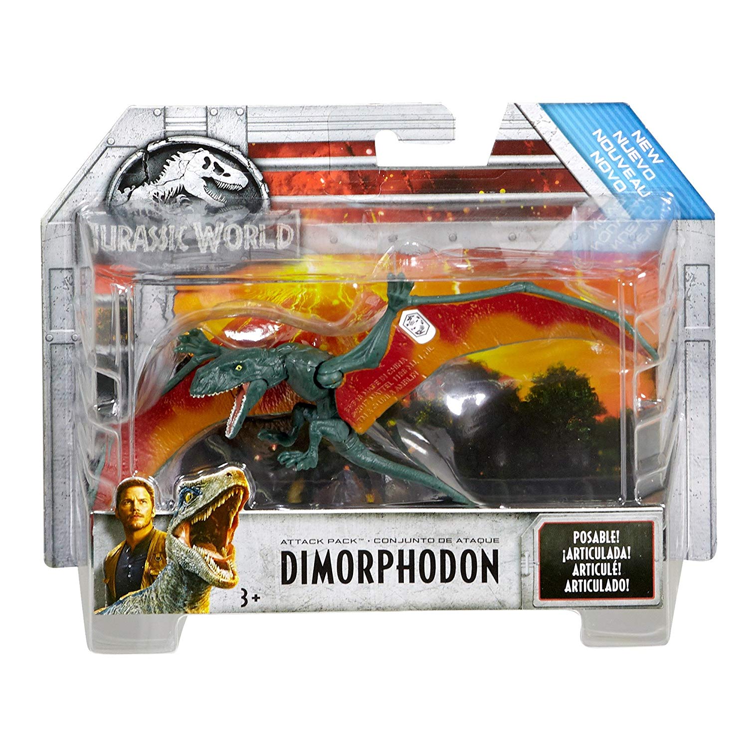 Mattel FVJ87 Jurassic World Attack Pack Dimorphodon 2