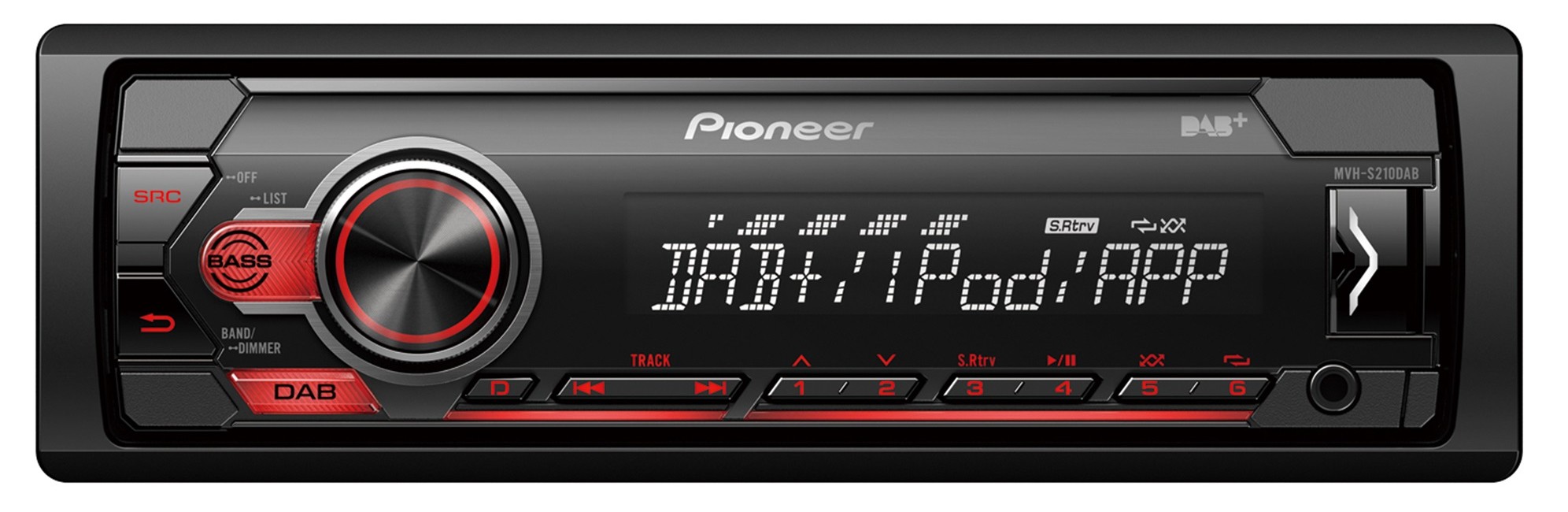 Pioneer MVH-S210DAB med DAB+ radio