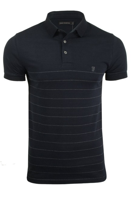 Mens FCUK/ French Connection Striped Polo Shirt
