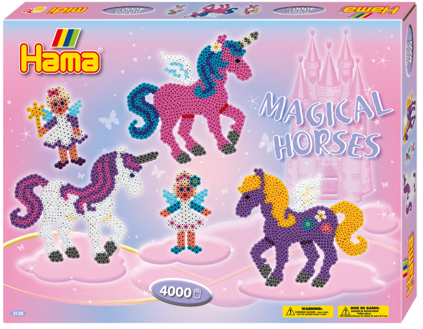HAMA - Midi Beads  - Giftbox - Magical Horses (3138)
