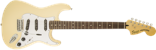 Fender Squier Vintage Modified 70's Stratocaster RW Elektrisk Guitar (Vintage White) thumbnail-1