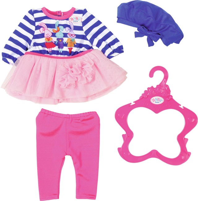 Baby Born - Dukketøj, Pink og blå striber