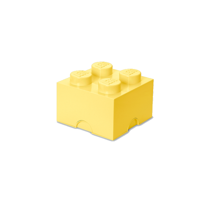 Room Copenhagen - LEGO Opbevaringskasse Brick 4 - Cool Gul