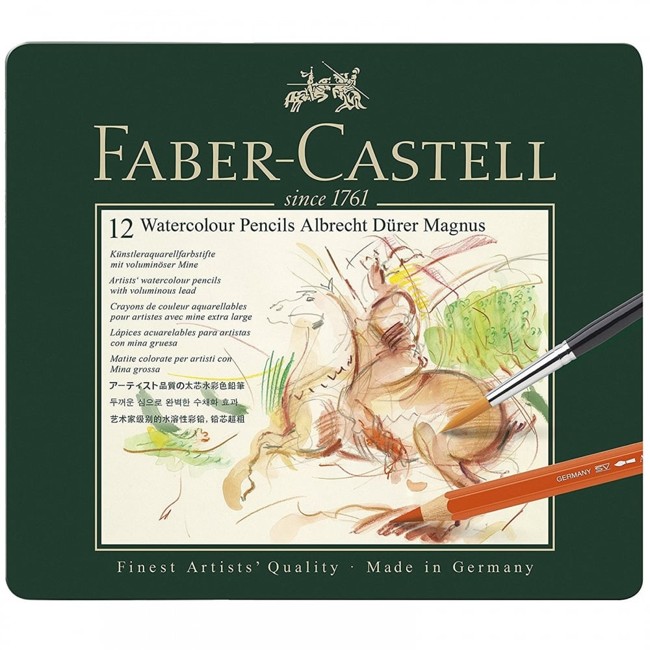 Faber-Castell - Vandfarve Farveblyanter Albrecht Dürer Magnus (12 stk.)
