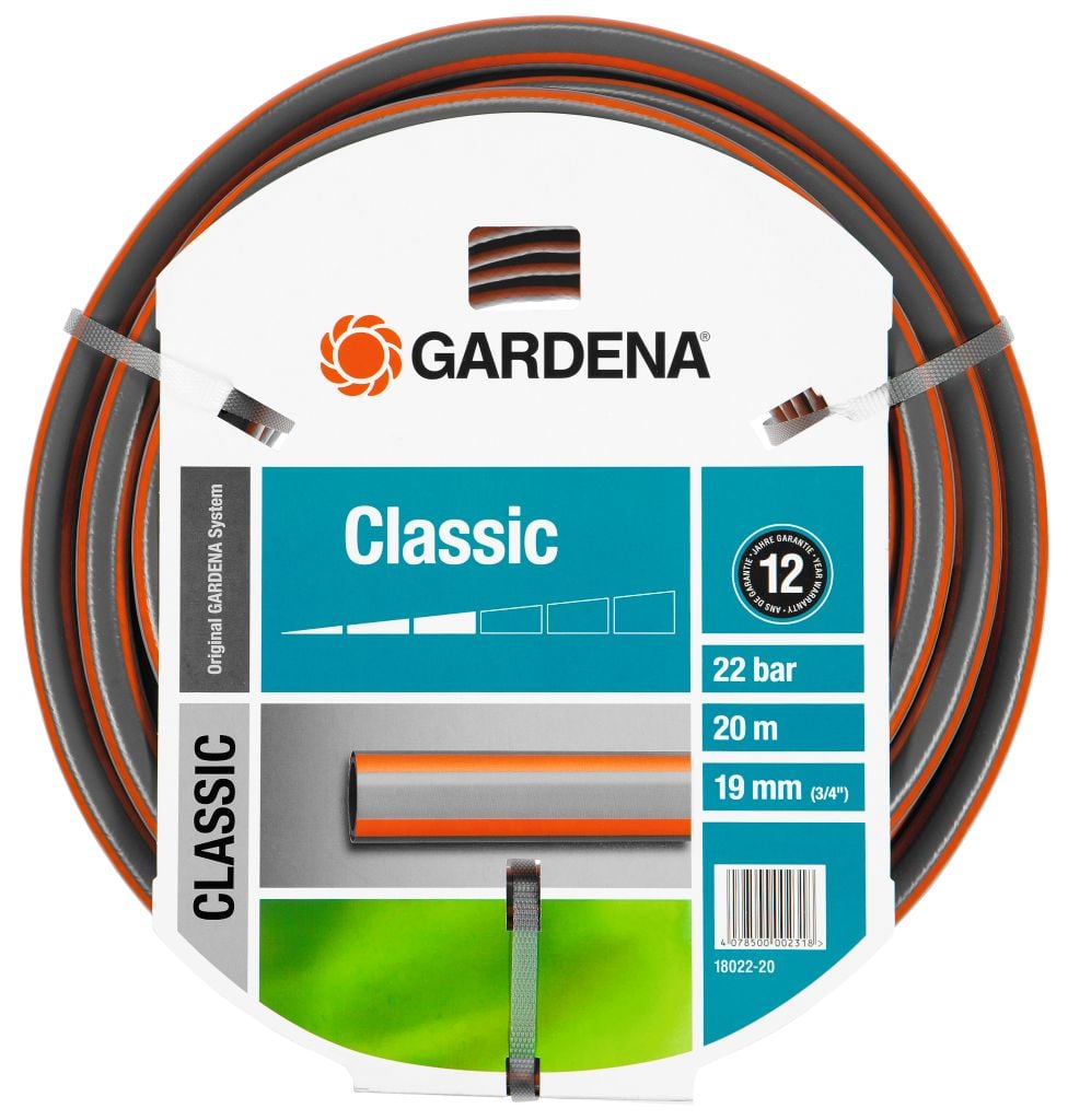 Gardena - Classic Hose 19 mm 20m - Hage, altan og utendørs