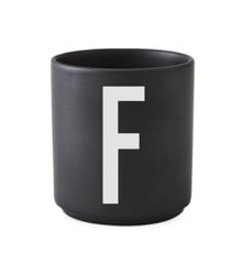 ​Design Letters - Personal Porcelain Cup F - Black