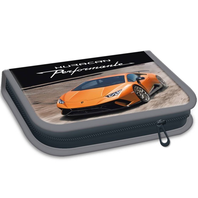 Lamborghini Orange Huracan empty pencilcase - 19,5 x 13 cm - Polyester