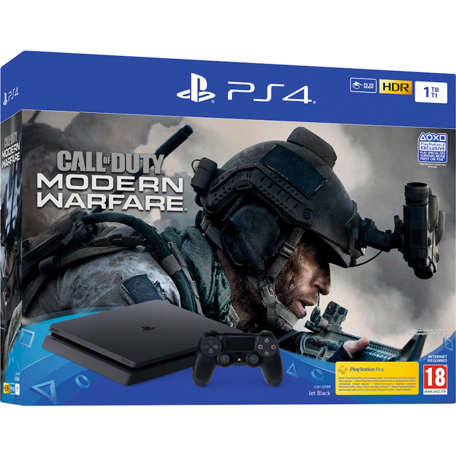Playstation 4 Slim 1TB (Call of Duty: Modern Warfare Bundle) (Nordic box)