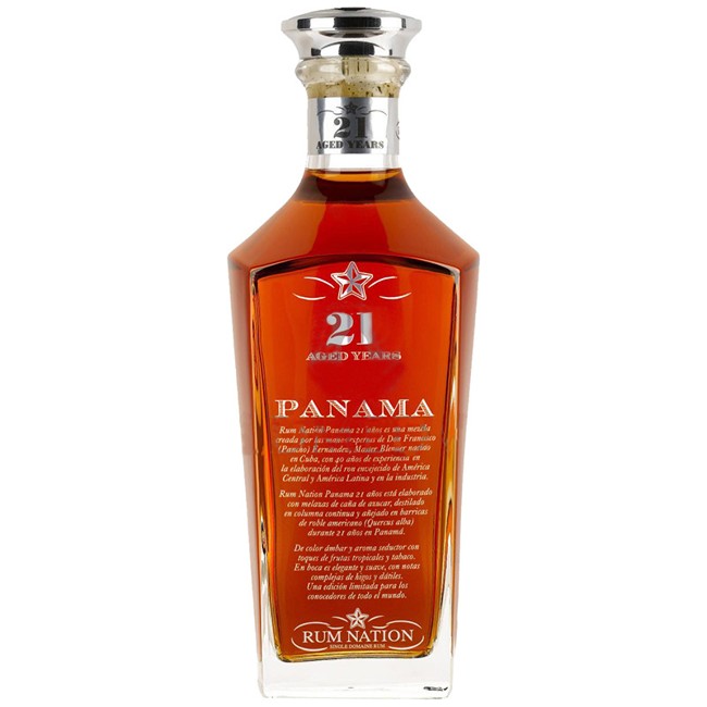 Rum Nation - Panama 21 YO Rom, 70 cl