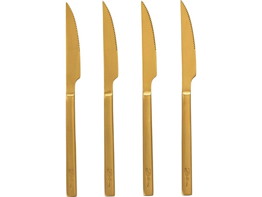 Bitz - Steakknive 4 Stk - Guld