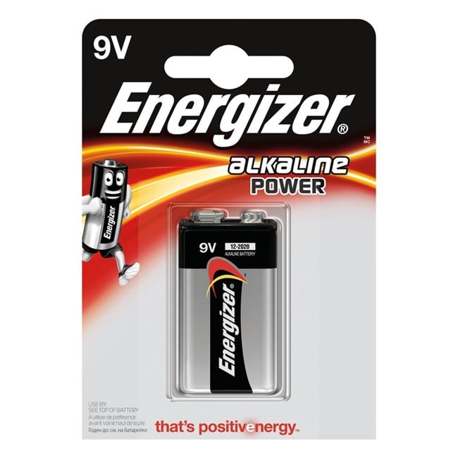 Energizer - Battery 9V/6LR61  Alkaline Power 1-Pack