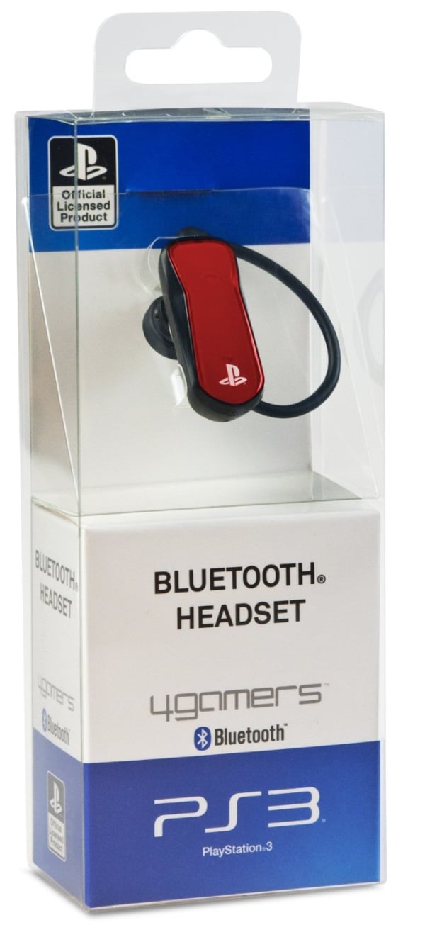 Osta Playstation 3 Branded Bluetooth Headset Red 4Gamers Licensed Sony PlayStation 3 Bluetooth Headset