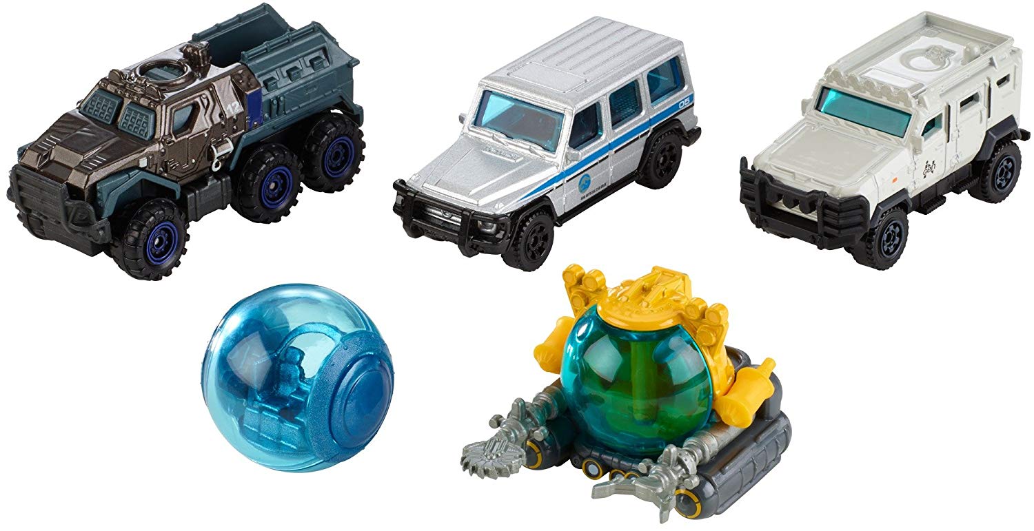 jurassic world matchbox cars