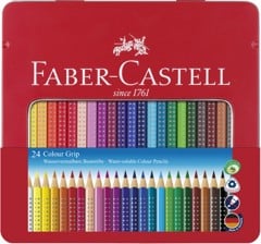 Faber-Castell - Colour Grip Buntstift, 24er Metalletui (112423)