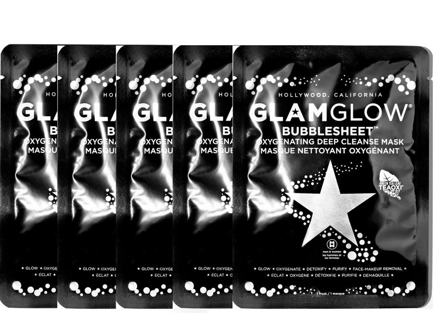 GlamGlow - 5x Bubblesheet Oxygenating Deep Cleanse Mask