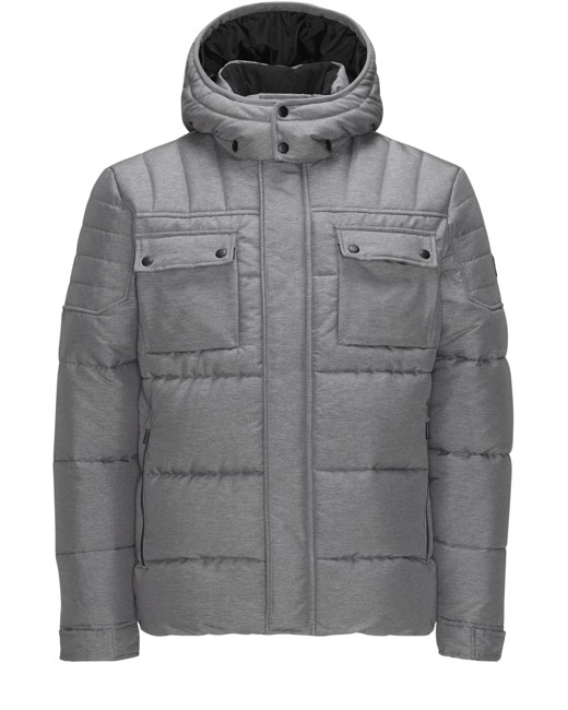 Core Cam Puffer Jacket Grey Melange