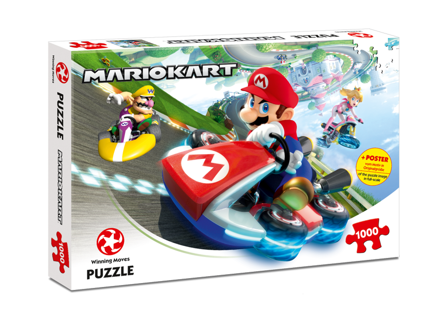 Super Mario - Mario Kart Puslespil, 1000 stk