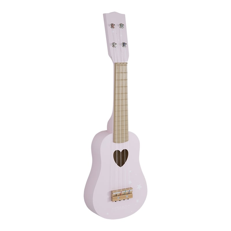 Little Dutch - Holz Gitarre, Pink (4408)