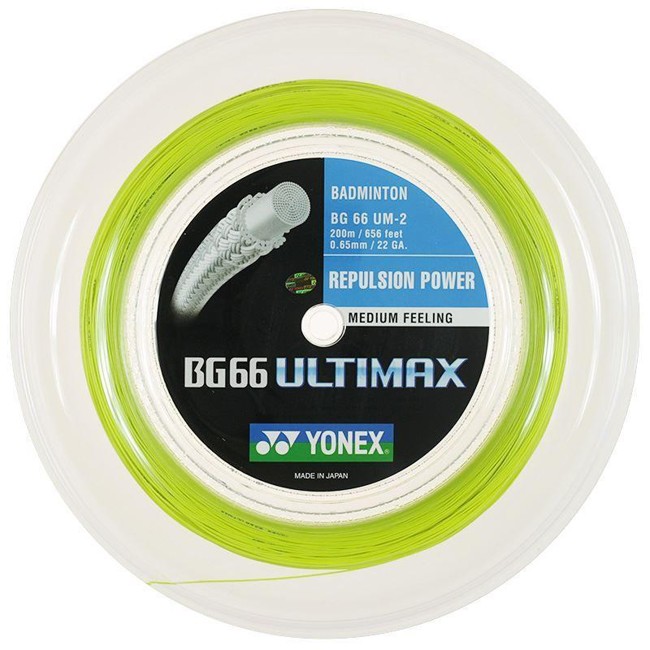 Yonex BG-66 ULTIMAX Badmintonstrenge Gul