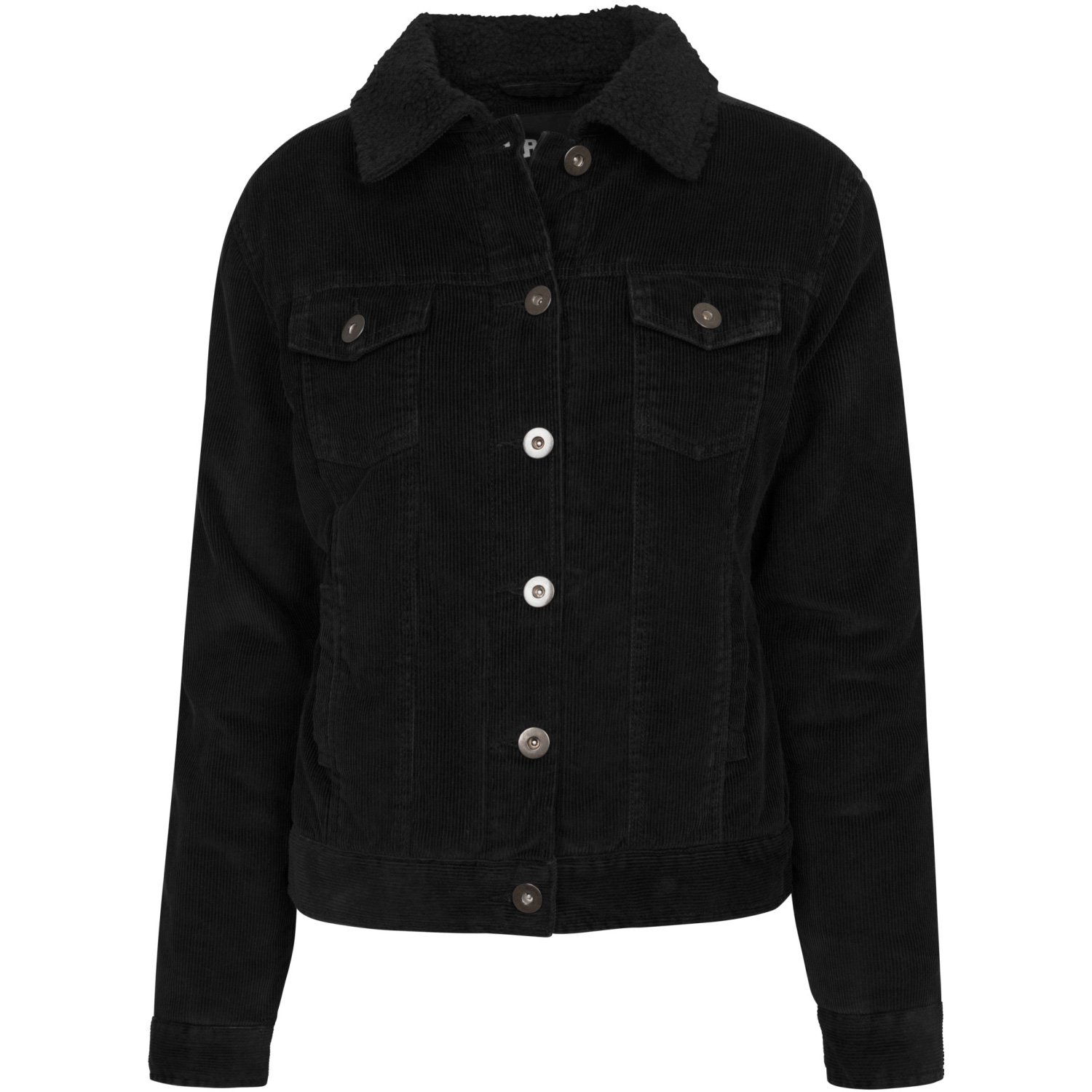 Buy Urban Classics Ladies - SHERPA Cordury Jacket black
