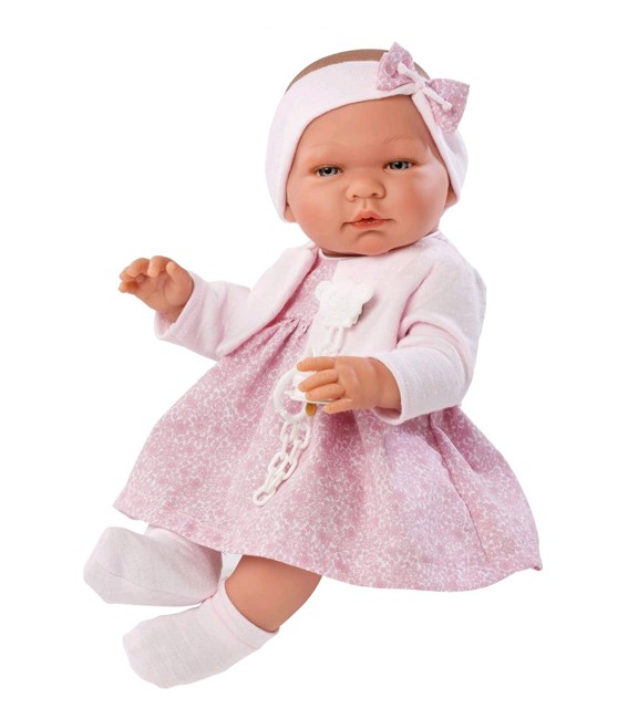 Asi dolls - Maria dukke i rosa kjole med frakke (43 cm)