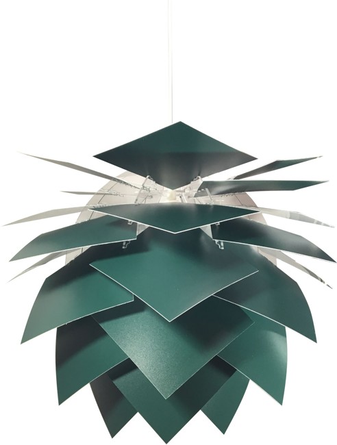 Dyberg-Larsen - Pineapple Lampe Mellem Ø 45 cm - Mørk Grøn