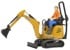 Bruder - JCB Micro Excavator 8010 CTS and Construction Worker(62002) thumbnail-1