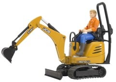 Bruder - JCB Micro Excavator 8010 CTS and Construction Worker(62002)