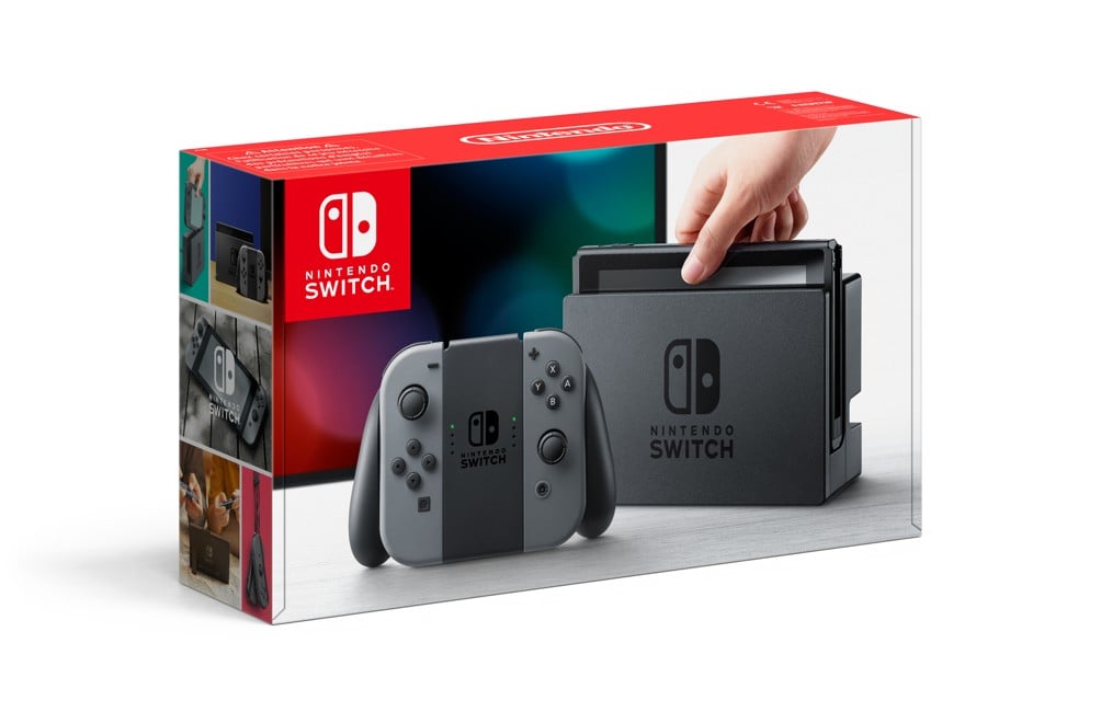 Nintendo Switch Console with Grey Joy-Con