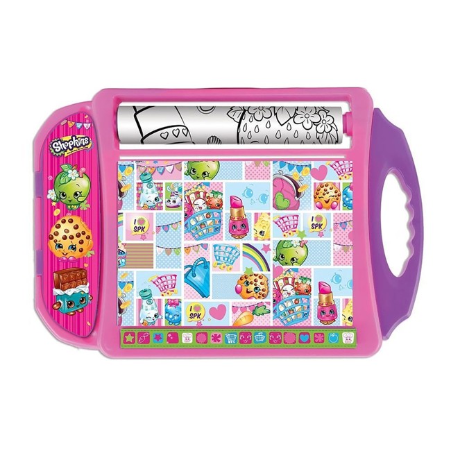 Shopkins Creativity Doodle Desk Writing Drawing Colouring In Girls Toy