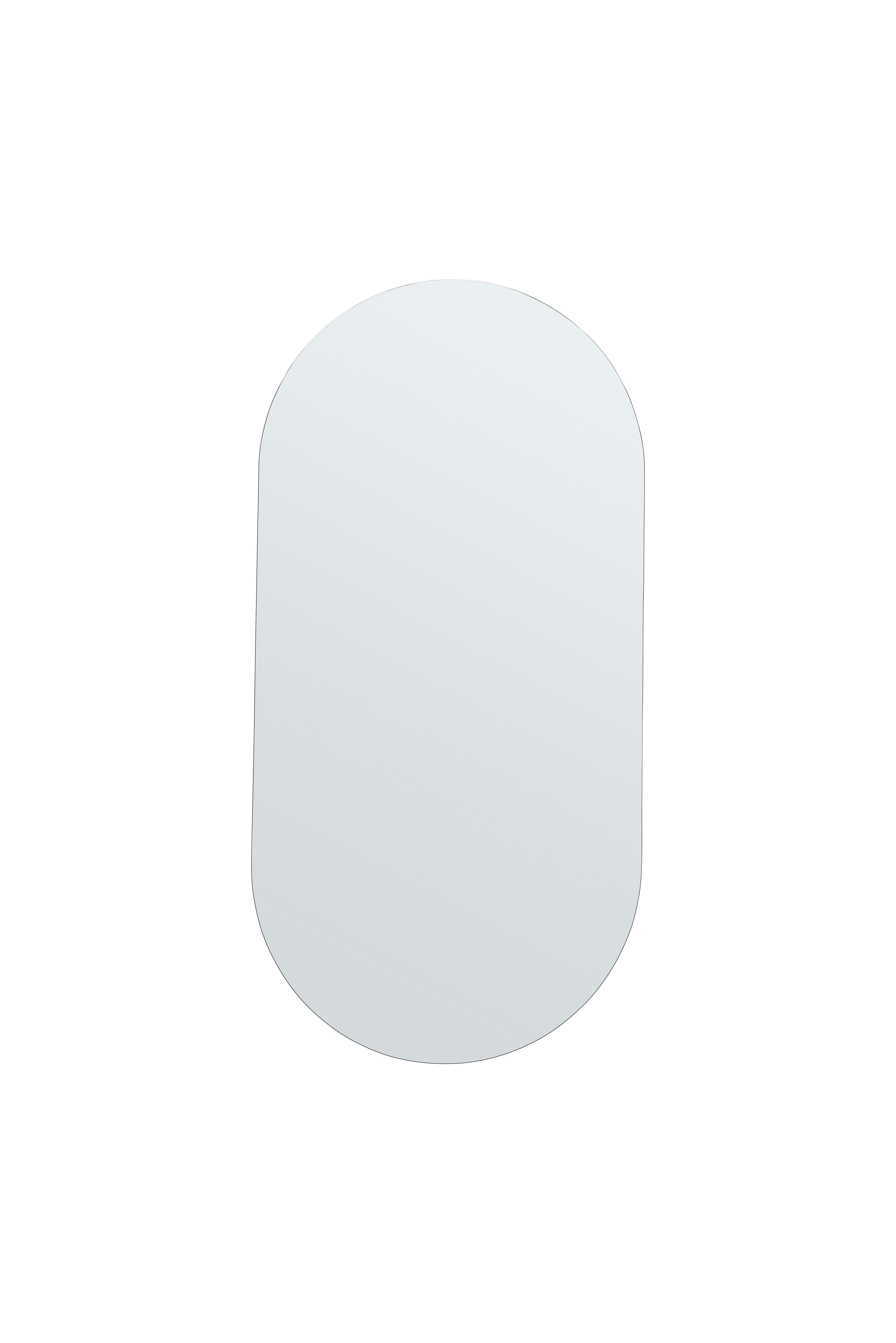 House Doctor - Walls Oval Mirror 100 cm (SC0801)