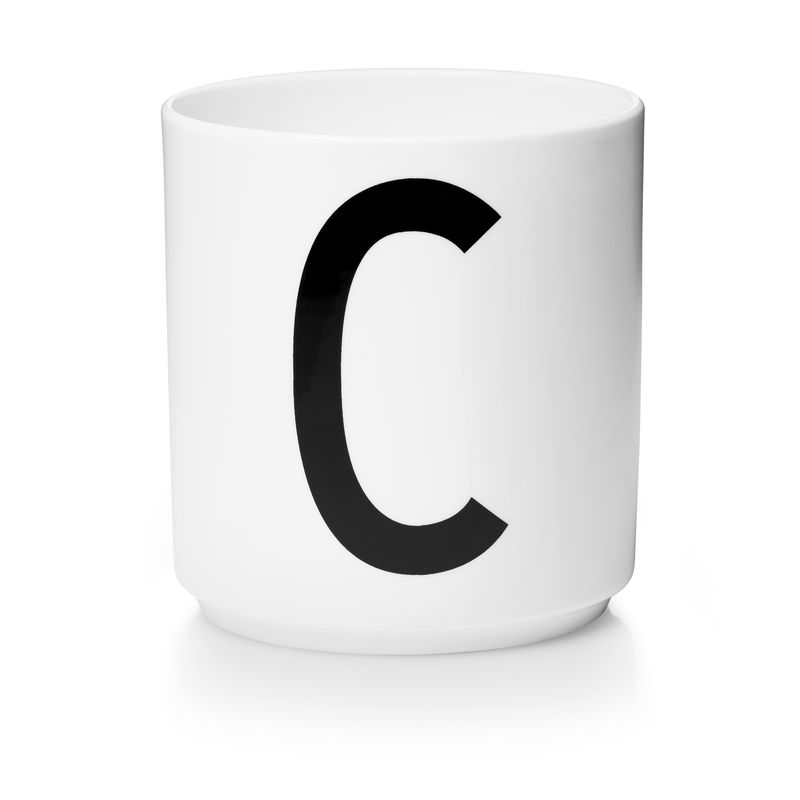 ​Design Letters - Personal Porcelain Cup C- White (10201000C)
