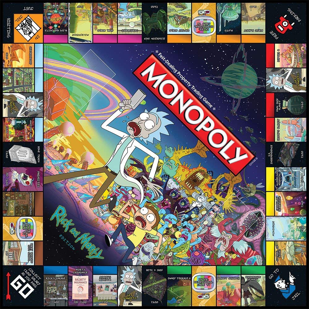 rick and morty monopoly rules