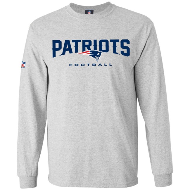 Majestic OUR TEAM Longsleeve - New England Patriots grey