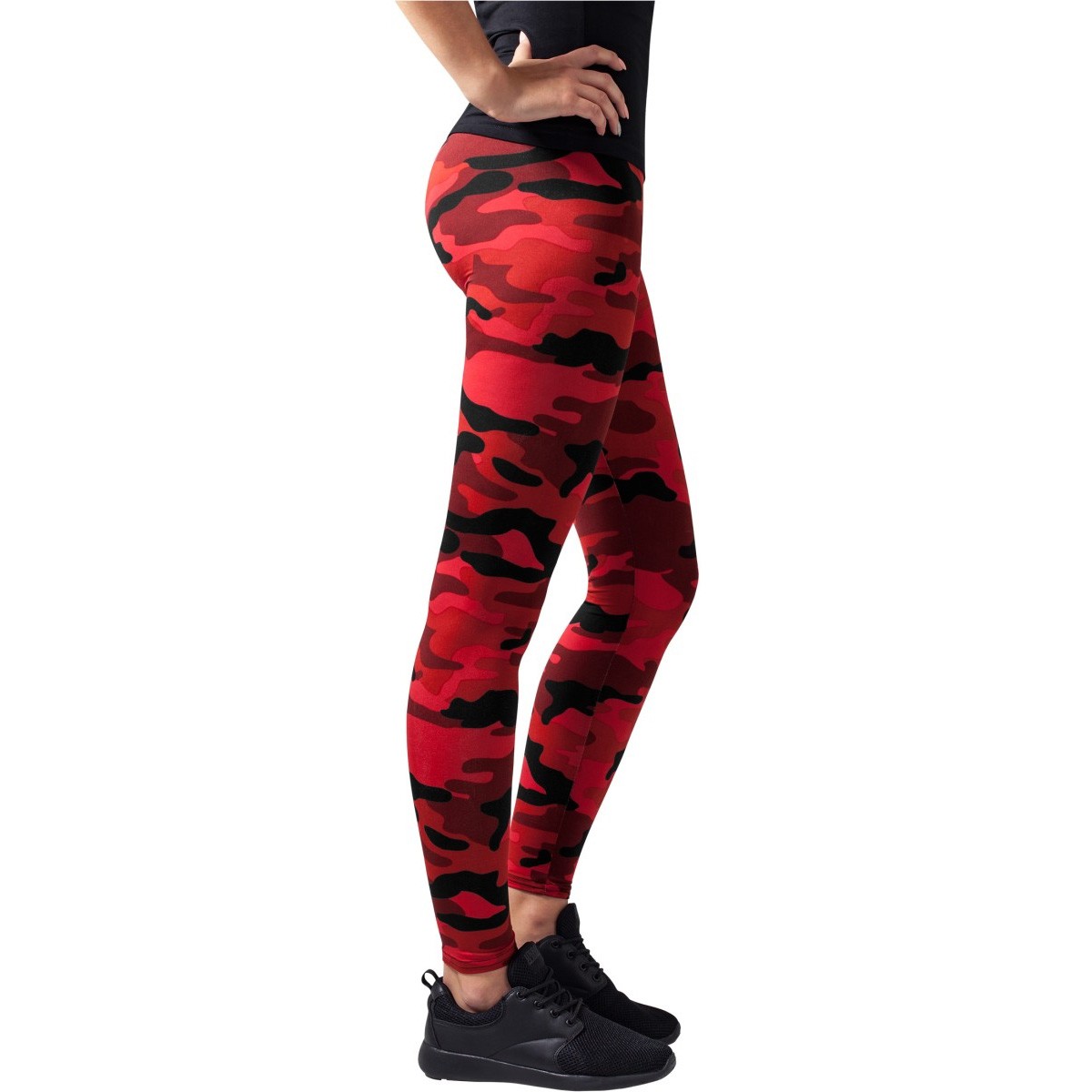 red camo tights