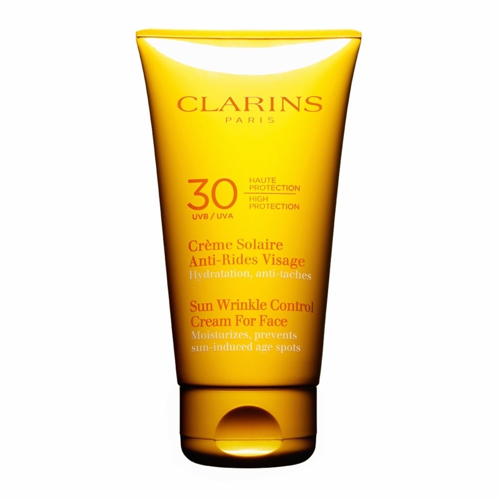 Køb Clarins Sun Wrinkle Control Cream Til Ansigtet, Høj Beskyttelse, UVB/UVA 30, 75 ml.