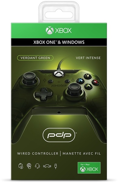 xbox one and windows verdant green pdp wired controller