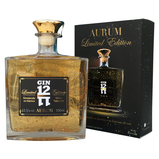Gin aurum 24 karat gold limited edition 70 cl. Incl. Gift box