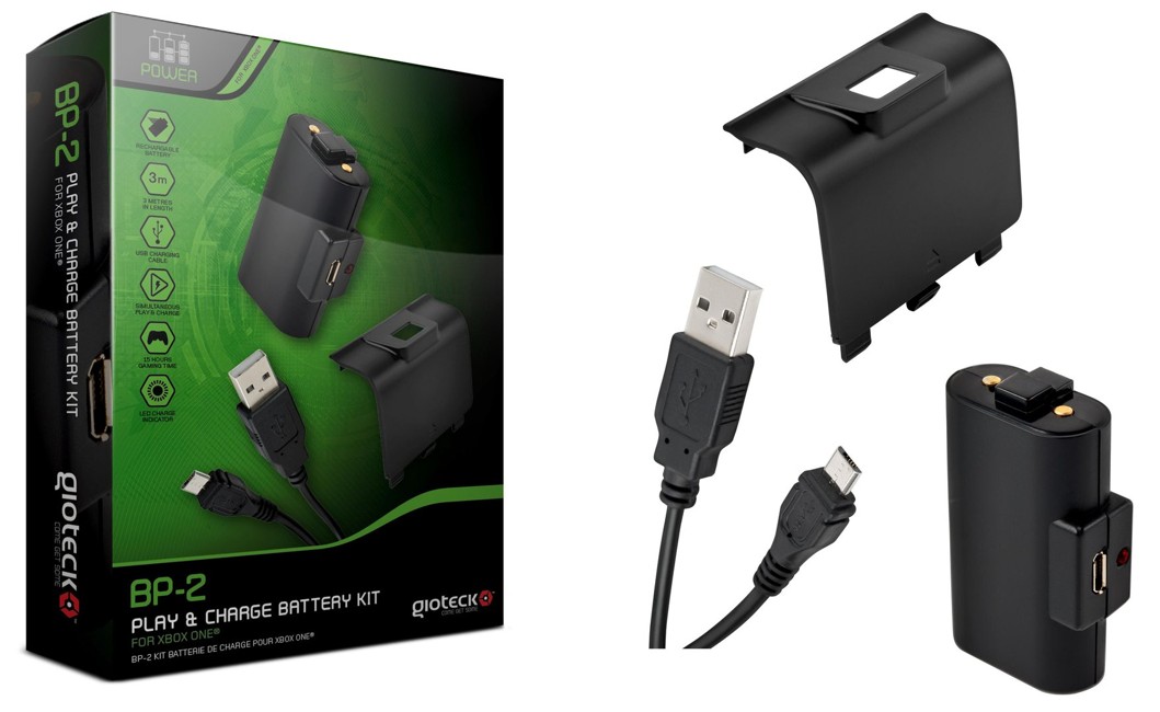 Gioteck BP-2 Play And Charge Battery Kit