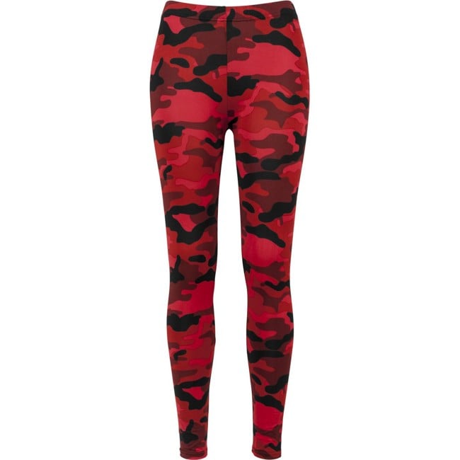 Urban Classics Ladies - CAMO Leggings red camo - L