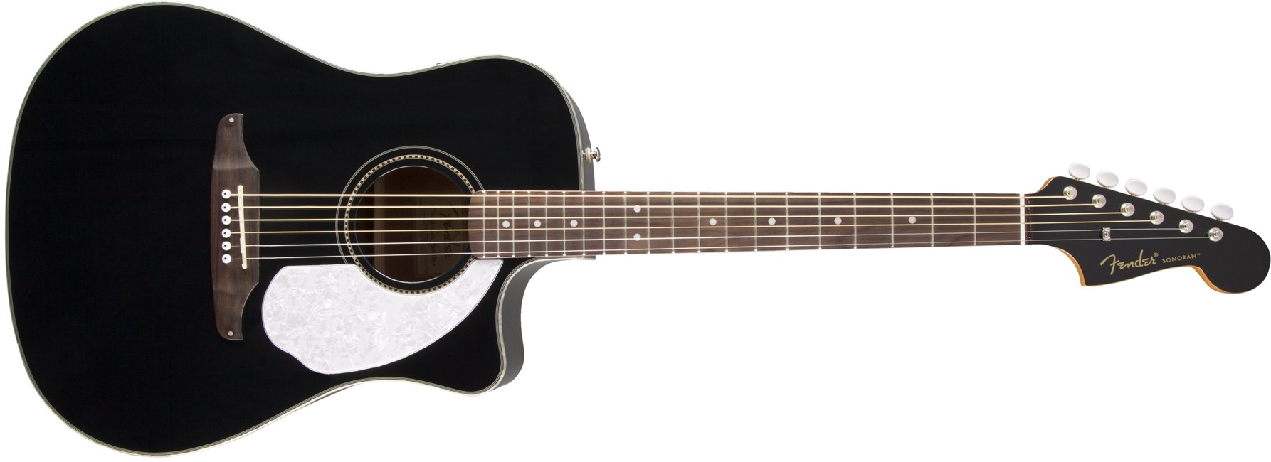Fender Sonoran SCE Akustisk Guitar (Black)
