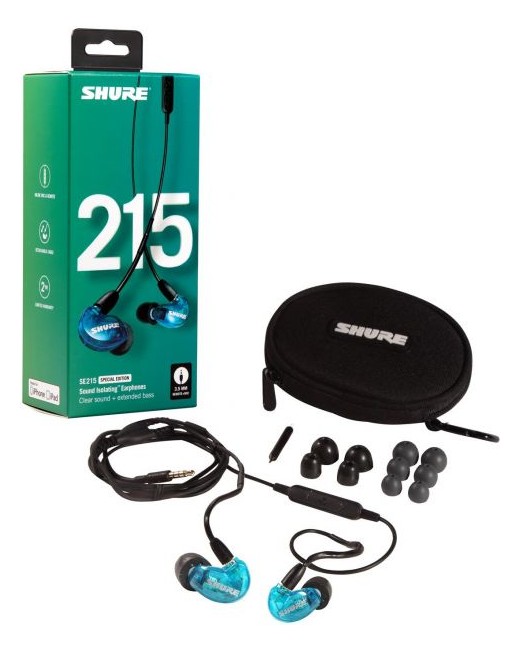 Shure - SE215 UNI - In-Ear Hovedtelefoner "Special Edition" (Blue)
