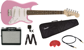 Squier By Fender - Mini Stratocaster V2 - Elektrisk 3/4 Guitar Børne Pakke (Pink) thumbnail-1