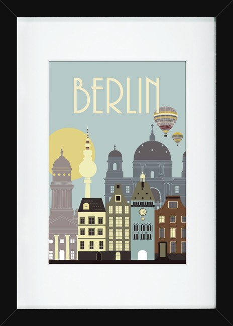 Hoei - Wonderful Capital Berlin 60 x 80 w/Frame (220086060080)