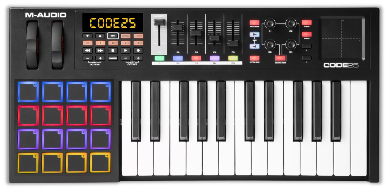 M-Audio - Code 25 Black - USB MIDI Keyboard