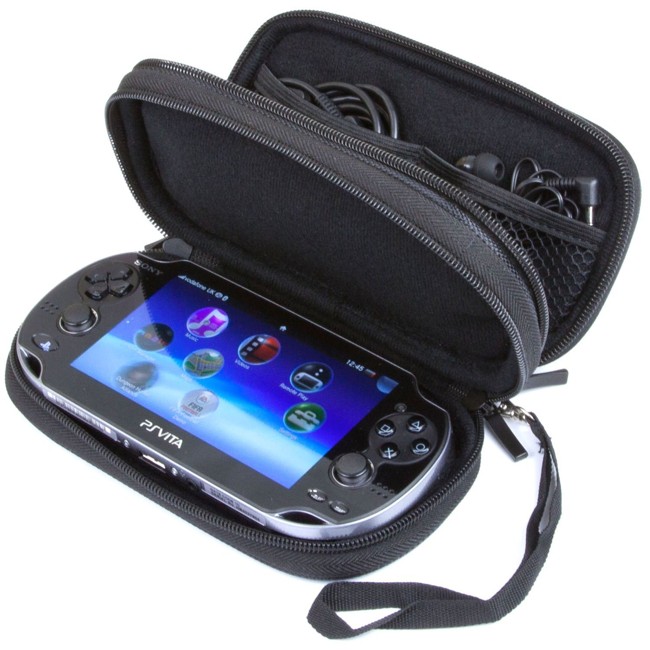 Double Compartment Carry Case For PS Vita - Black
