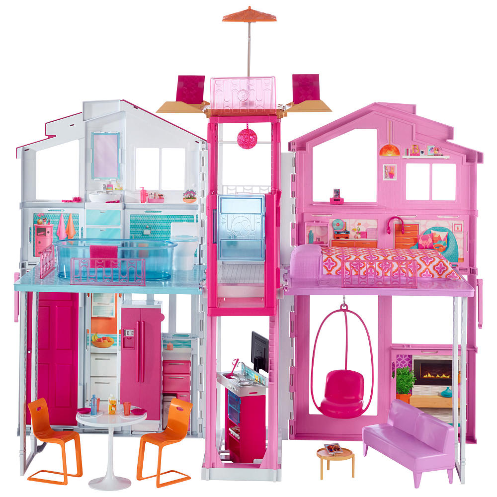Køb Barbie - Town House (Malibu hus) - Fri