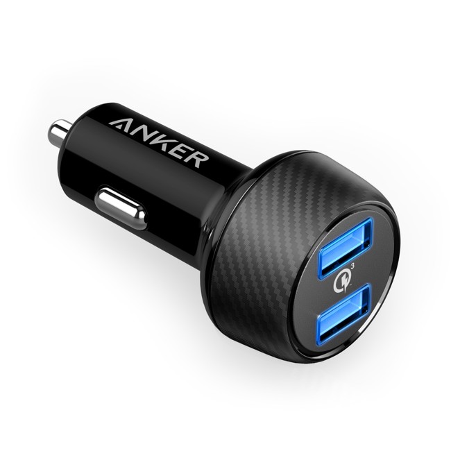 Anker PowerDrive Speed 2 x Quick Charge 3.0 udgange, Sort