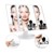 UNIQ® Hollywood Trifold Makeup Mirror With 21 LED Light Bulbs - White thumbnail-2
