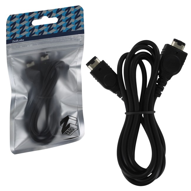ZedLabz game link cable adapter lead for Nintendo Game boy Advance and Advance SP [GBA & GBA SP] - 1.2m black